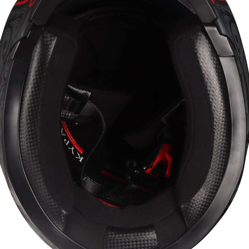 KYPARA Full Face Motorcycle Helmet with Internal Tinted Visor &