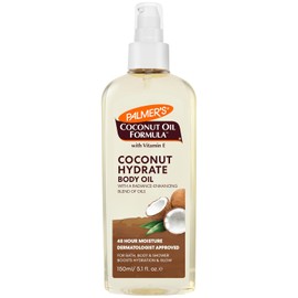 Palmer's Coconut Oil Formula Body Oil - Aceite Corporal Hidratante Coco con Extracto de Café Verde, Absorción Instantánea, Aceite para Baño, Cuerpo y Ducha, 150ml