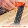 Preciva 12” Carpenter Square Ruler - Aluminum Alloy Framing Square,