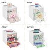 mDesign Makeup Organiser - Makeup Storage with 3 Drawers for