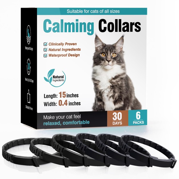 Calming Collar for Cats 6 Pack Cat Calming Pheromones Collar