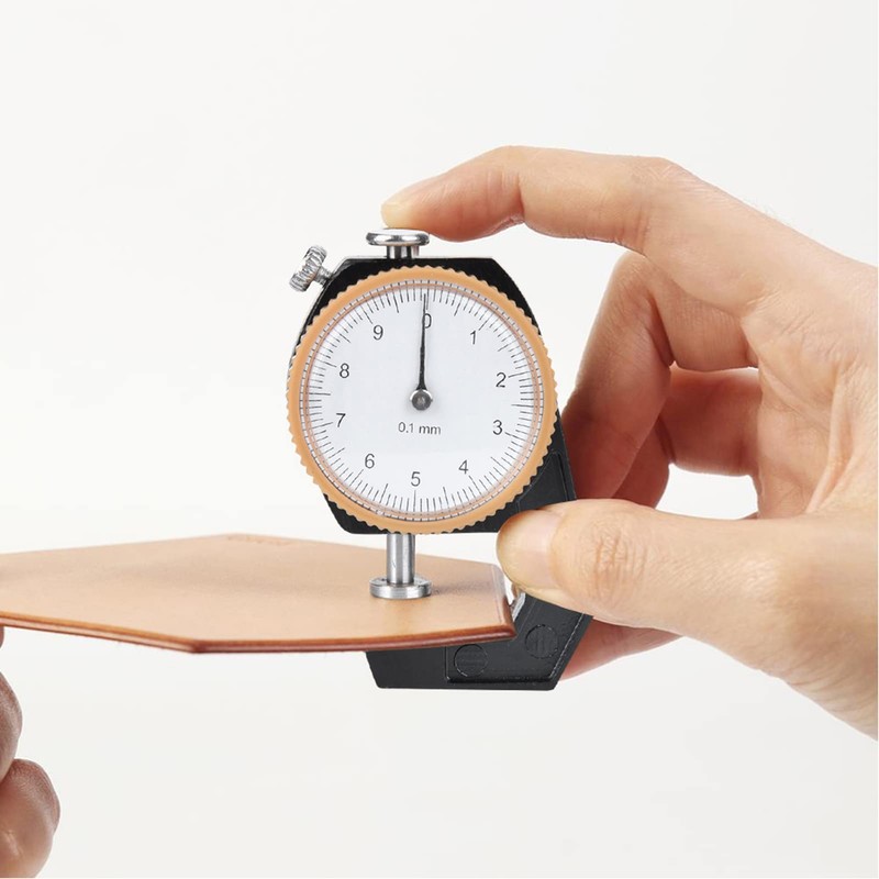 evhooe Thickness Gauge Leather Oz Gauge 11X7X3 0-10mm Thickness Gauge