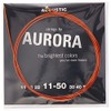 Aurora Strings AUR.NTRO.ORN.A11 Acoustic Strings 11, Med/Light, Nitro Orange