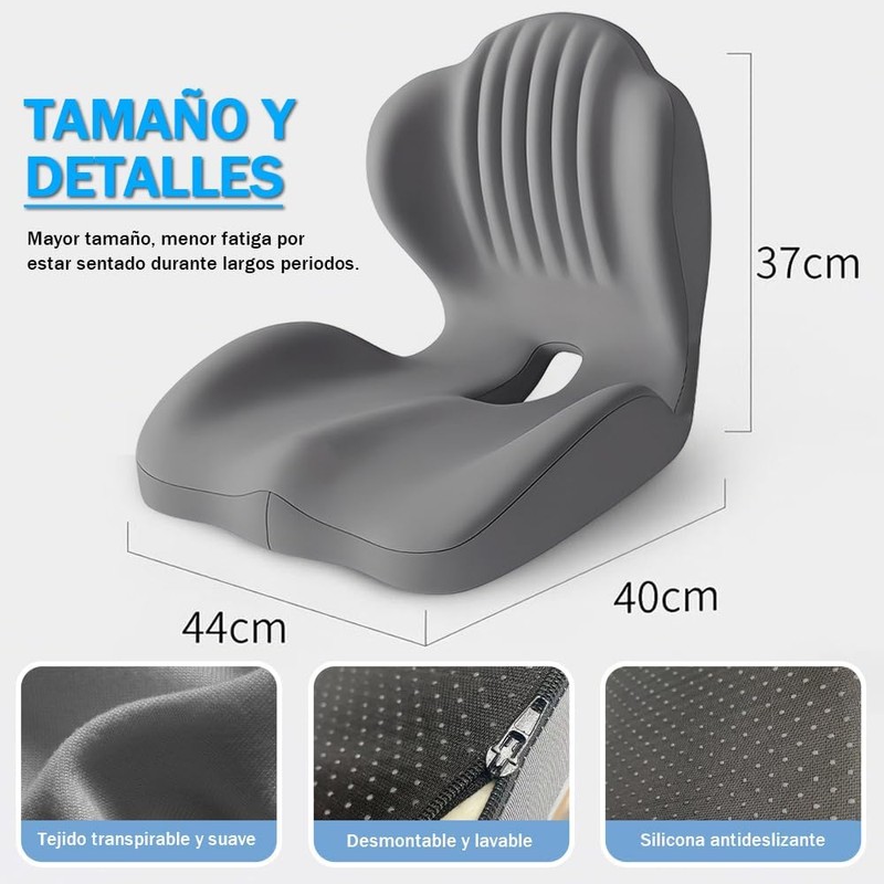 Cojín de Espalda y de Silla Combinado, Cojín y Asiento