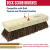 Weiler 44026 Heavy Duty Deck Scrub Brush with Natural Palmyra