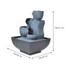 Unique Shape Desktop Fountain Home Tabletop Decoration Resin Landscape Ornament