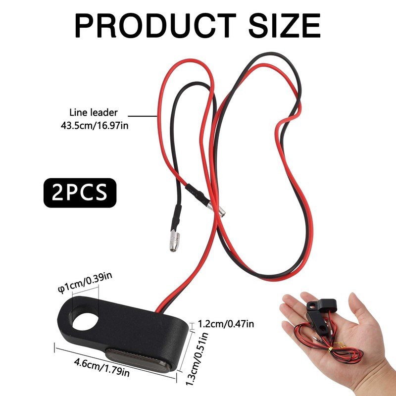Yenvory 3 LED Mini Indicator Motorcycle E Approved, 12 V,