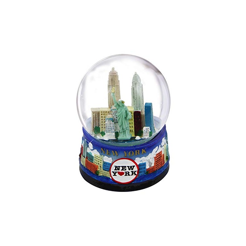 New York Snow Globe -65MM Skyline 614, New York Snow