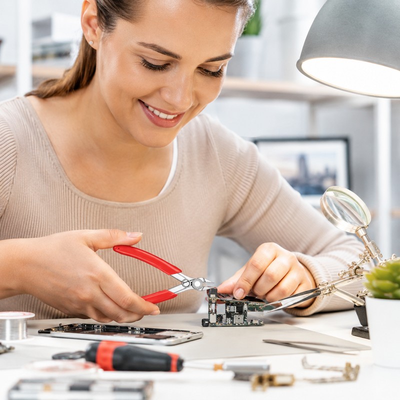 Precision Diagonal Cutters for Electronics Repair – Compact Wire Nippers