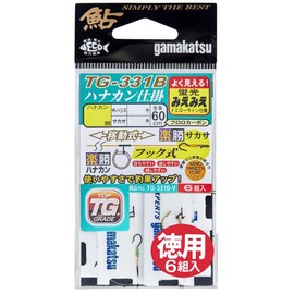 Gamakatsu TG331B-V 6-0.8 Miemie Rakuchin Hanakan Trimming (Hanakan Movable, Easy Win, Hook-type Harris Stop), Value
