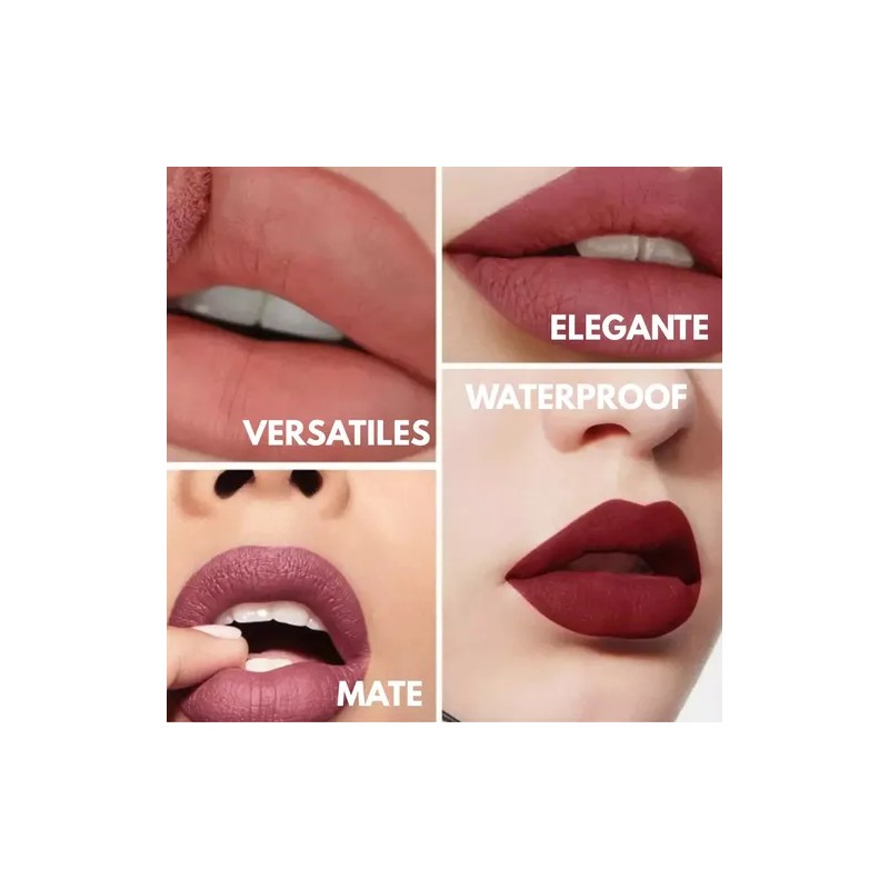 Labiales Mate Liquido Larga Duración A Prueba De Agua