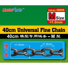 Trumpeter 08009 Chain 1.0 x 1.8 mm Length 40 cm (2) M for 1/350