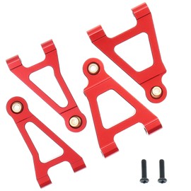 Treehobby Aluminum Upgrades Replacement Accessories Compatible with Hyper Go MJX 14301 14302 14303 1/14 RC Upgrade Parts,Red (Front Swing Arm)