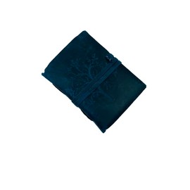 OVERDOSE Deckle Blue Leather Tree Journal - Vintage Travel Journal for Men & Women Sketch Writing Diary Sketchbook Book of Shadows Handmade Deckle Edge Paper - 5 x 7 inches | 12 x 17 cm | A6