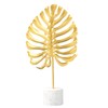 Ipetboom Golden Iron Monstera Leaf Ornament Large Artistic Desktop Decoration