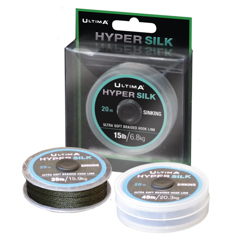 Ultima Unisex Adult Hypersilk Carp Hook Length, Camo, 25 pounds