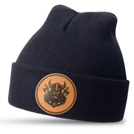 Jeasona Viking Knitted Hats Vikings Viking Gifts for Men Gifts for Viking Fan Medieval Gifts for Men Viking Clothing Men's Viking Viking Norway Gifts, black-vikings