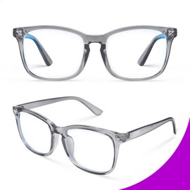 VISOONE Blue Light Blocking Glasses Square with Anti Computer Glare for Gaming Women and Men