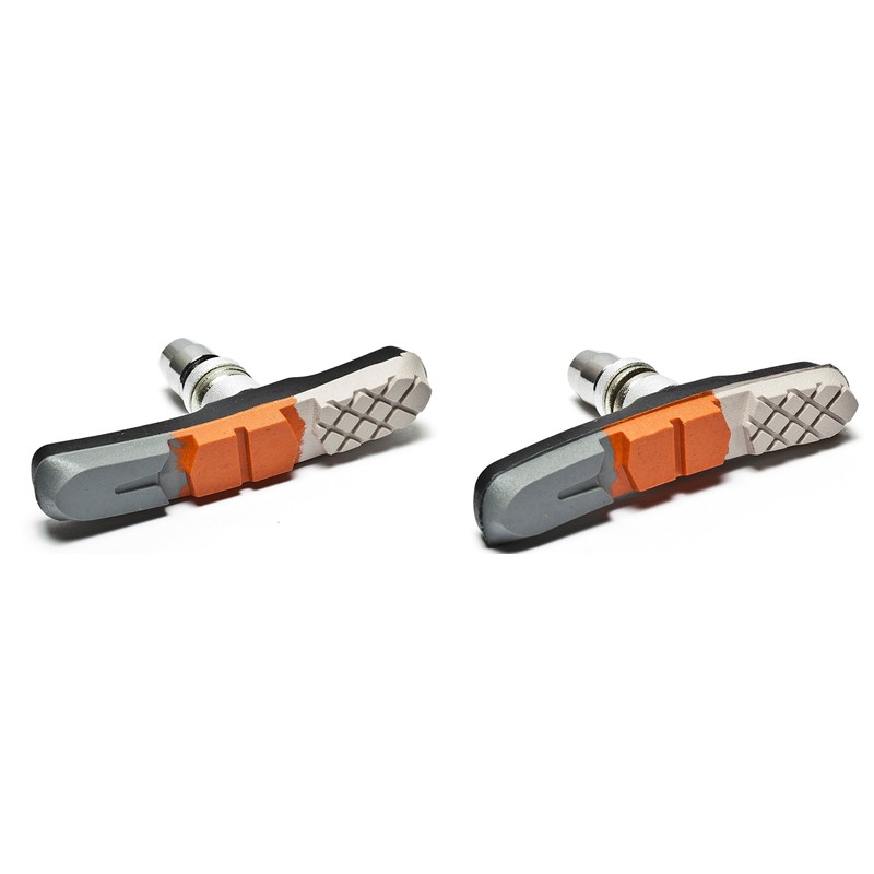 AWE® Triple Contour V Brake Pads Grey/Orange/White 72mm