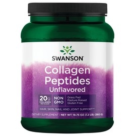 Swanson Collagen Peptides Unflavored 19.75 oz Pwdr
