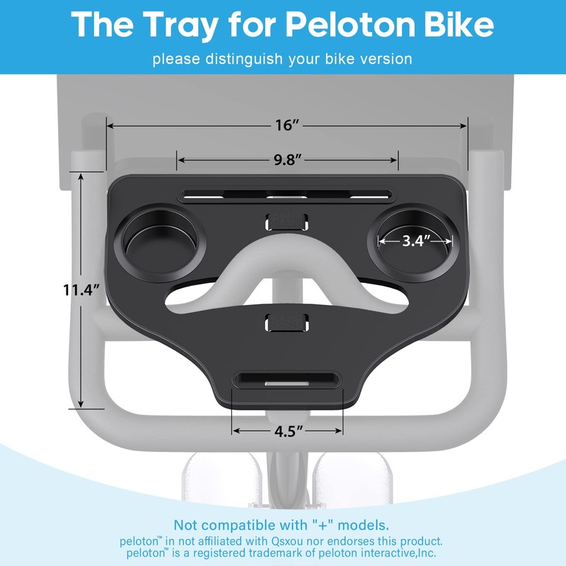 Qsxou Desk Attachment for Peloton Bike (NOT Bike+) Tray Holder
