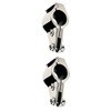 Two Units of Stainless Steel Bimini Top Hinge - Rail Mounts 1"