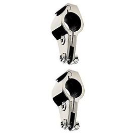 Two Units of Stainless Steel Bimini Top Hinge - Rail Mounts 1"