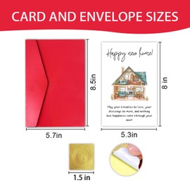 ZYrelle New Home Congratulations Card for Friend Women Men, Housewarming Gifts, Moving Day Card