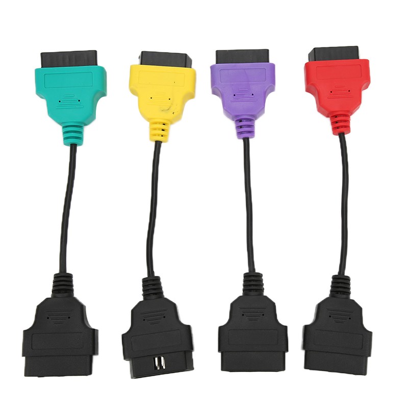 4pcs OBD2 Scanner Cable Adapter Diagnostic Connector Car Scan Tool