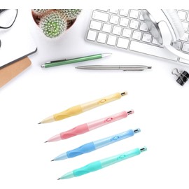 Pxiryanlow A Set of Pink 2mm Mechanical Pencil with Pencil Lead have Posture Correction Design,Refills Mechanical Pencil for Writing Drawing Sketching Drafting Pencil Eraser Refills Mechanical 2b
