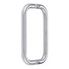 Ranbo Brushed Nickel 6" （CTC） Tubular Back-to-Back Shower Door Handle，3/4"