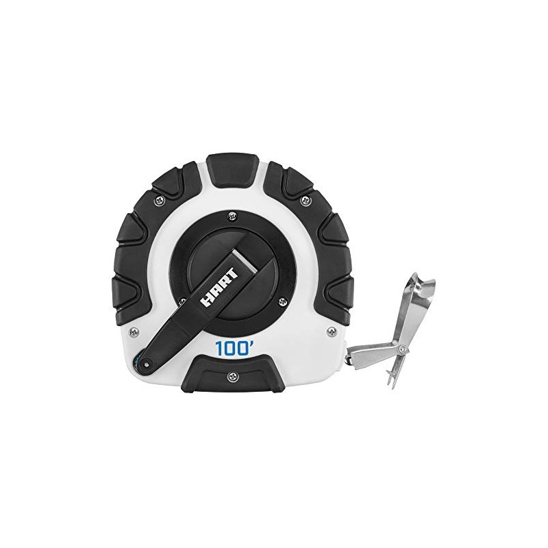 HART 100-Foot LONG TAPE MEASURE Durable Steel Blade | Closed