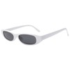 Dollger Small Rectangle Sunglasses for Women Thin Skinny Cool Sunglasses