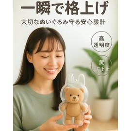 profit.relaxed LABUBU Case 3rd Generation High Transparency Protective Cover for Plush Toys, Anti-Yellowing Standing Type, 6.7 x 4.1 inches (17 x 10.5 cm), For Collection Viewing