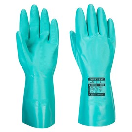 Portwest A810 Nitrosafe Chemical Gauntlet Green, X-Large