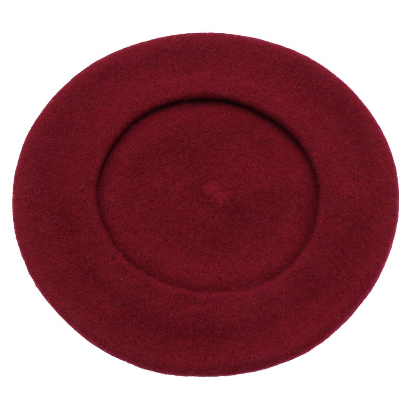 Umeepar Wool French Beret Hat Solid Color Winter Hat for
