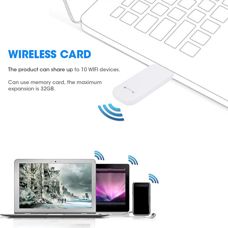 4G Wireless Network Card Support 32GB Memory Card 100Mbps High