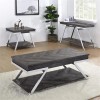 Steve Silver Roma Dark Gray Wood and Laminate Sofa Table