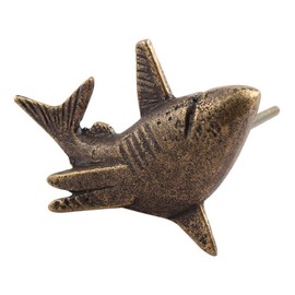 Indian Shelf 6 Piece Shark Fish Antique Iron Nursery Kids Drawer Knobs for Kitchen Cabinet Hardware Door Pulls Decorative Dresser Knobs Premium Elegance