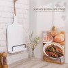 PUERSI Cook Book Stand for Kitchen Counter, Wooden Cookbook Holder,