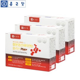 Miso Healthcare (self-produced product) Chong Kun Dang Iron Supplement Folic Acid Vitamin D 6 Month Iron Supplement Women Pregnant Women Children Hemoglobin Heme Iron / 종근당 철분제 엽산 비타민D 6개월 철분영양제 여성 임산부 어린이 헤모글로빈 헴철