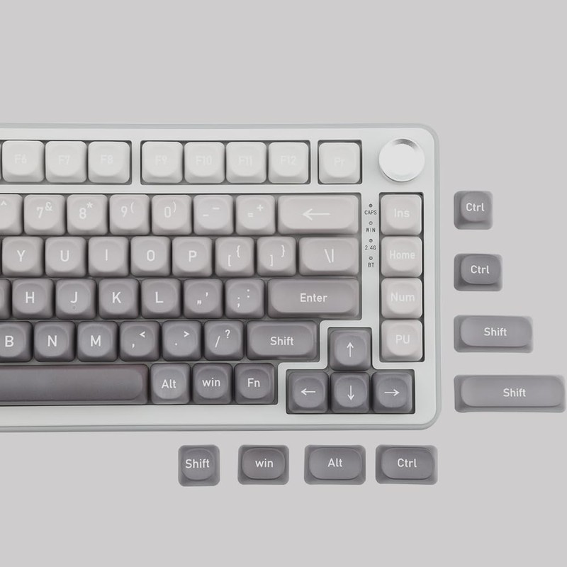 AKepopery 134 Keys MOA PBT Keycaps Set for Cherry Gateron