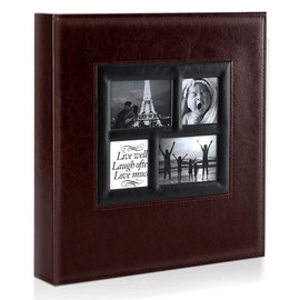 Ywlake Photo Album 4x6 1000 Pockets Photos, Extra Large Capacity Family Wedding Picture Albums Holds 1000 Horizontal and Vertical Photos Brown