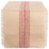 DII Jute Burlap Collection Kitchen Tabletop, Table Runner, 14x72, Middle
