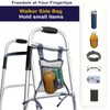 Aliseniors 2 Pack Walker Side Bag, Lightweight Folding Walkers Accessories