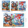 Kinderpuzzle Magnet Puzzle, 84 Teile Schiff Puzzle Buch Montessori Spielzeug