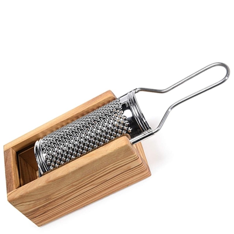 (D) Cheese Grater Stainless Steel Parmesan Kitchen Graters Vintage French
