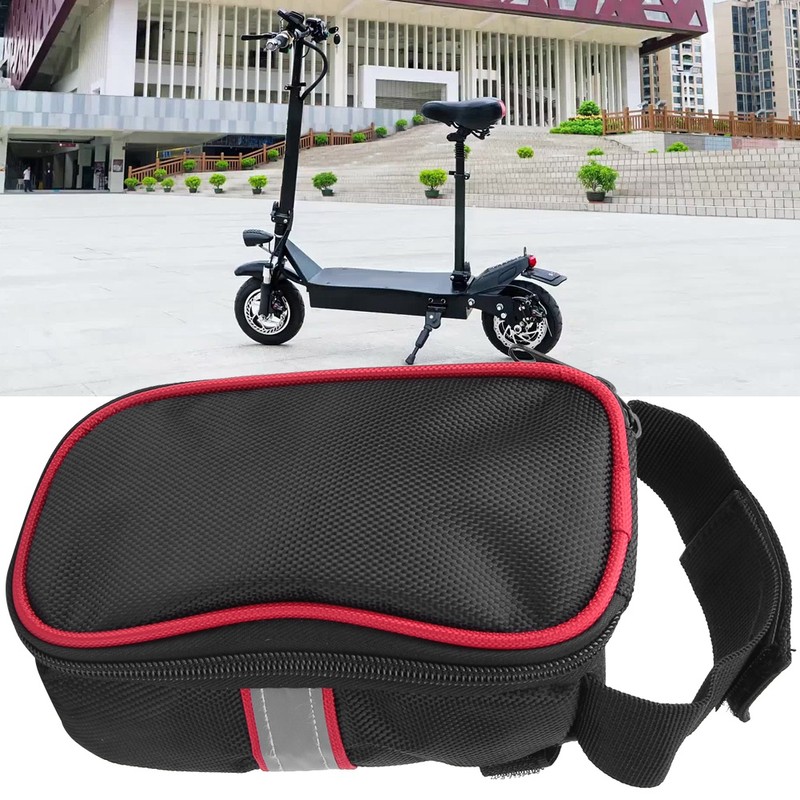 Black Canvas Bike Electric Bicycles Controller Bag Storage Bags Accessory