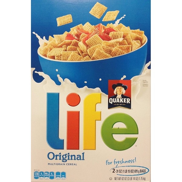 Quaker Life Cereal Whole Grain Quaker Oats Cereal 9lb 32oz(3