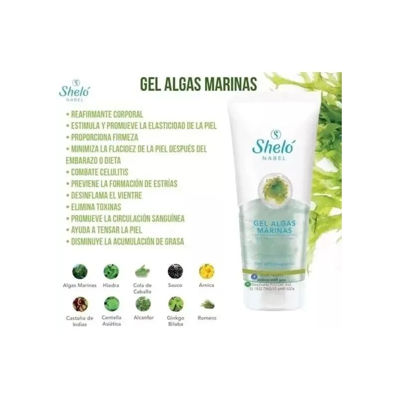 2 Gel Reductor Algas Marinas Quema Grasa & Reafirma +